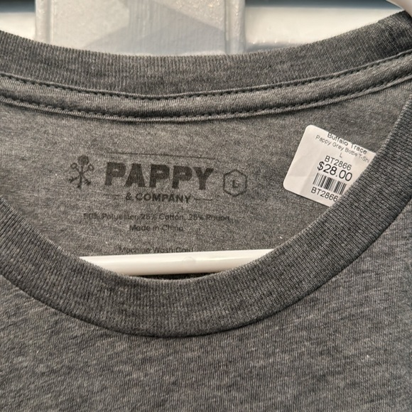 Men’s L Pappy Van Winkle T Shirt.  NWT.  Grey Heathered.  very Soft. - Picture 3 of 3